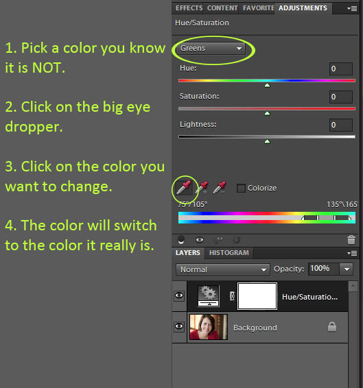 Change Color of Clothes With Hue and Saturation Adjustment