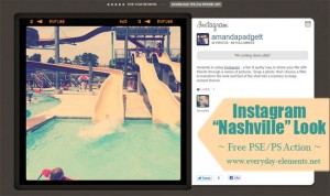 Instagram Nashville Preset Made Into Free Action for Photoshop Elements