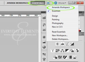 Creating Custom Workspaces in Photoshop CS5