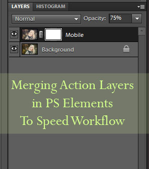 Merging Action Layers in PSE