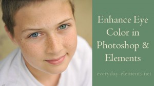 Enhancing Eye Color in Photoshop {Elements}