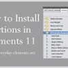 How to Install Actions in PSE 11