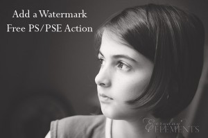 Free Watermarking Action for Photoshop Elements