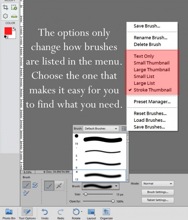 Brushes 101: Changing the Brush Settings in Photoshop & PSE