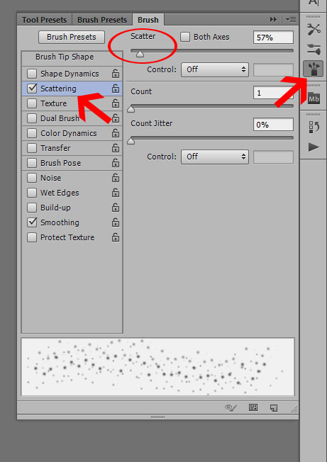 PS scatter feature